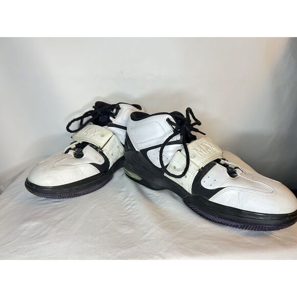 Vintage Nike Air Force Operate Max 1 Sneaker White Blue 310429-144 Strap 11.5 - Picture 4 of 7
